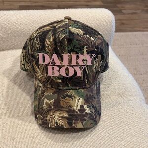 Dairy Boy camo hat sold out everywhere
